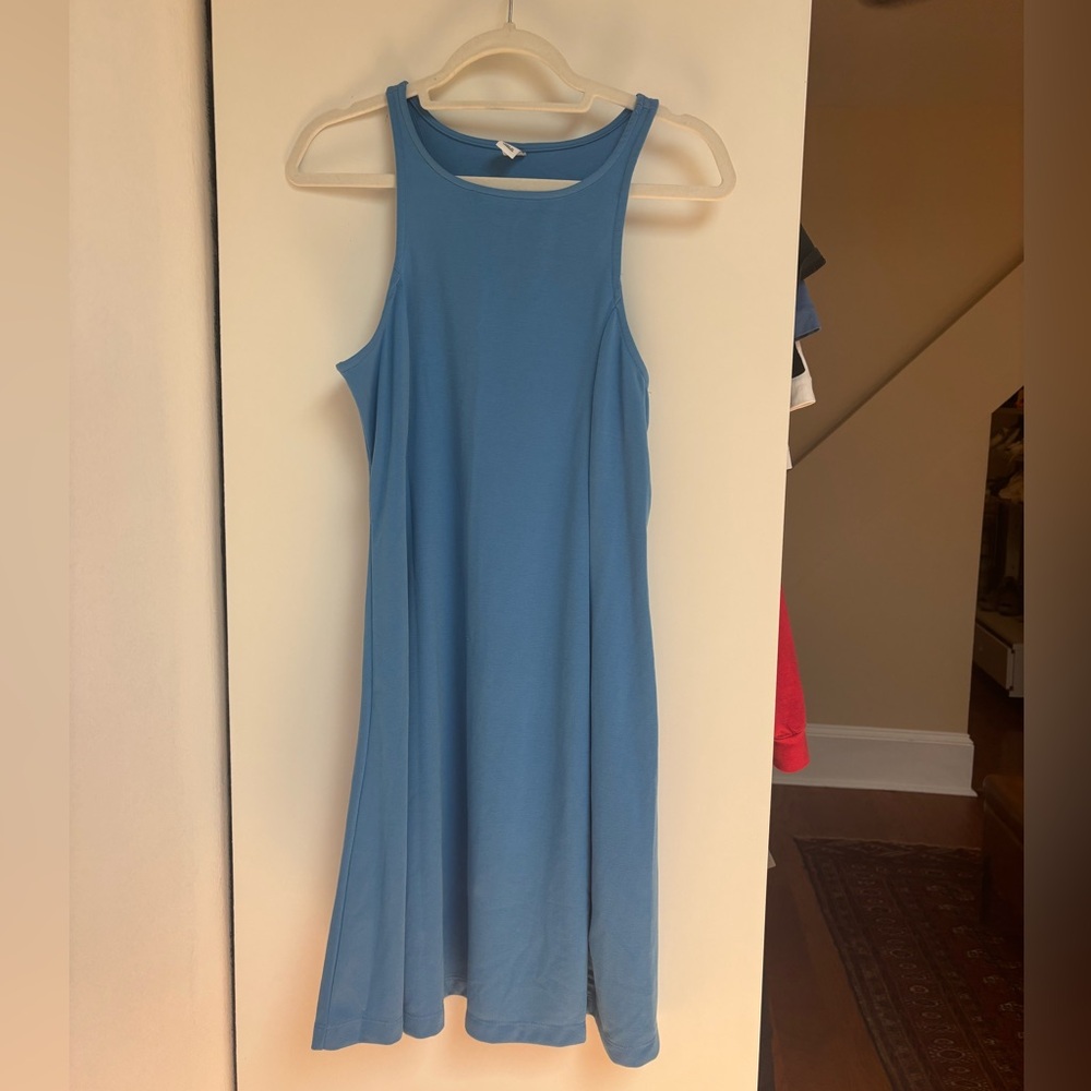 Old Navy Blue Sleeveless Midi Dress